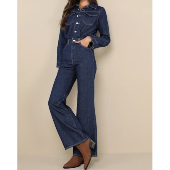 Levi's Western Jumpsuit Let's Get Lost Again Denim Jeans ( 24 ) - Picture 1 of 6